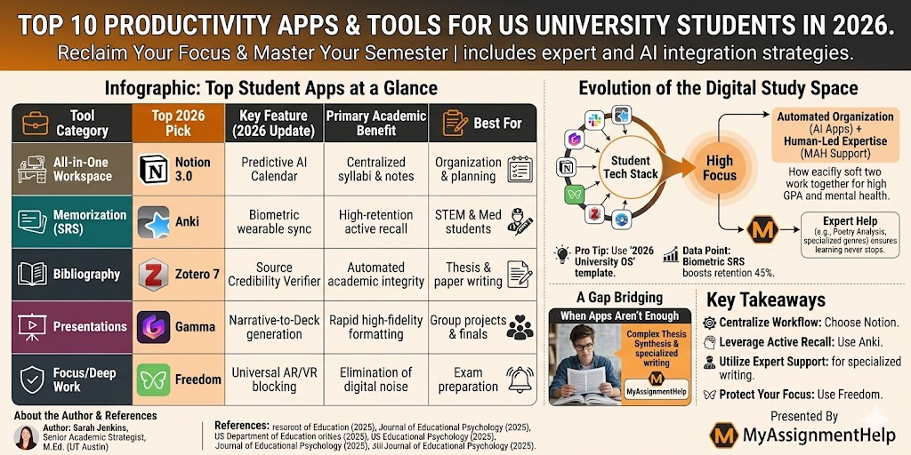 The Best Productivity Apps and Tools for University Students in 2026